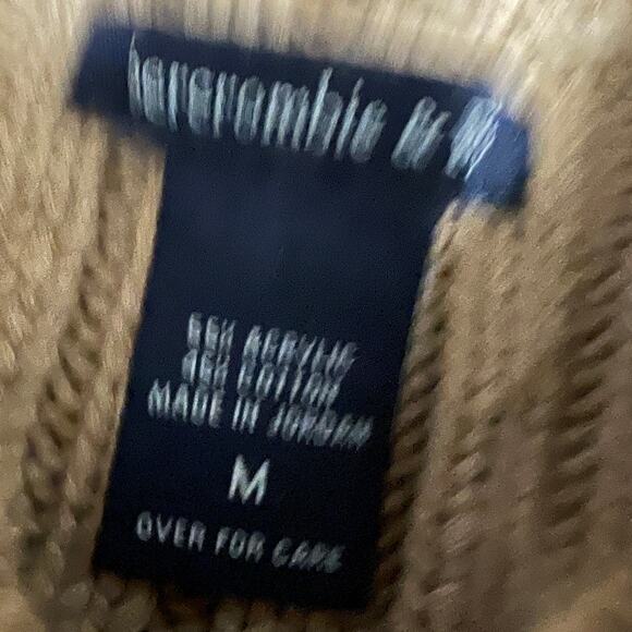 Abercrombie & Fitch Toggle Button Cardigan Tan Sweater | Size Medium - Picture 5 of 5
